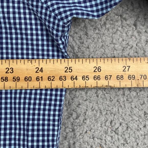 Peter Millar Button Down Shirt Men's XL Blue Plaid Causal Classic Formal Travel - Picture 5 of 8